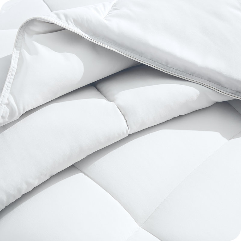 Down Alternative Comforter Duvet Insert, White, Queen Oversized