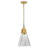 8"W Marquarious 1-Light Textured Glass Pendant