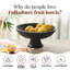 Bol à fruits en bois ou bol décoratif pour table, bol à fruits en bois pour comptoir de cuisine, 12 pouces-358631551
