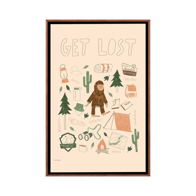 «Get Lost», reproduction d'art sur toile encadrée