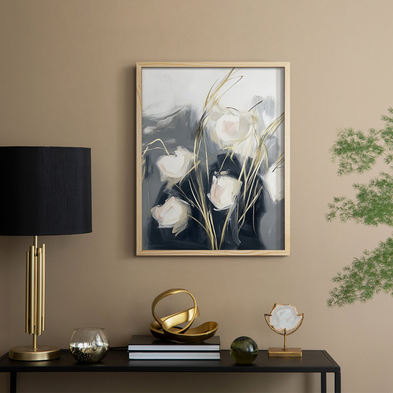 Reproduction encadrée FLORAL Series DCL XXII - bois massif, H 30 po x l 24 po