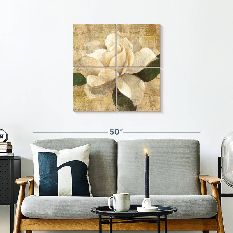 Harnek Gardenia Blossom On Script, H 26 po x l 26 po