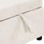 Convertible avec rangement dissimulé, porte-gobelets, ports, tiroirs de rangement modulaires en chenille beige,