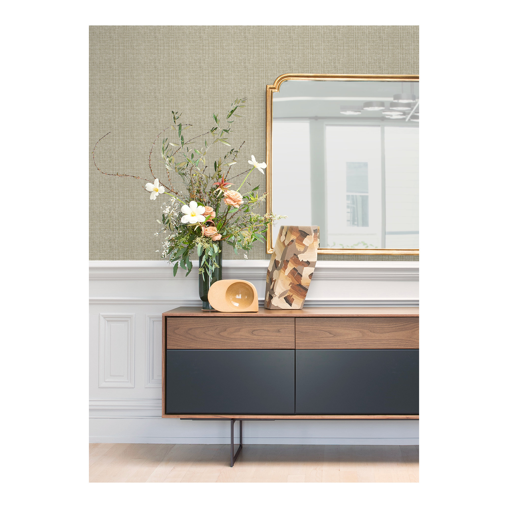 Quartney Wallpaper, Brown