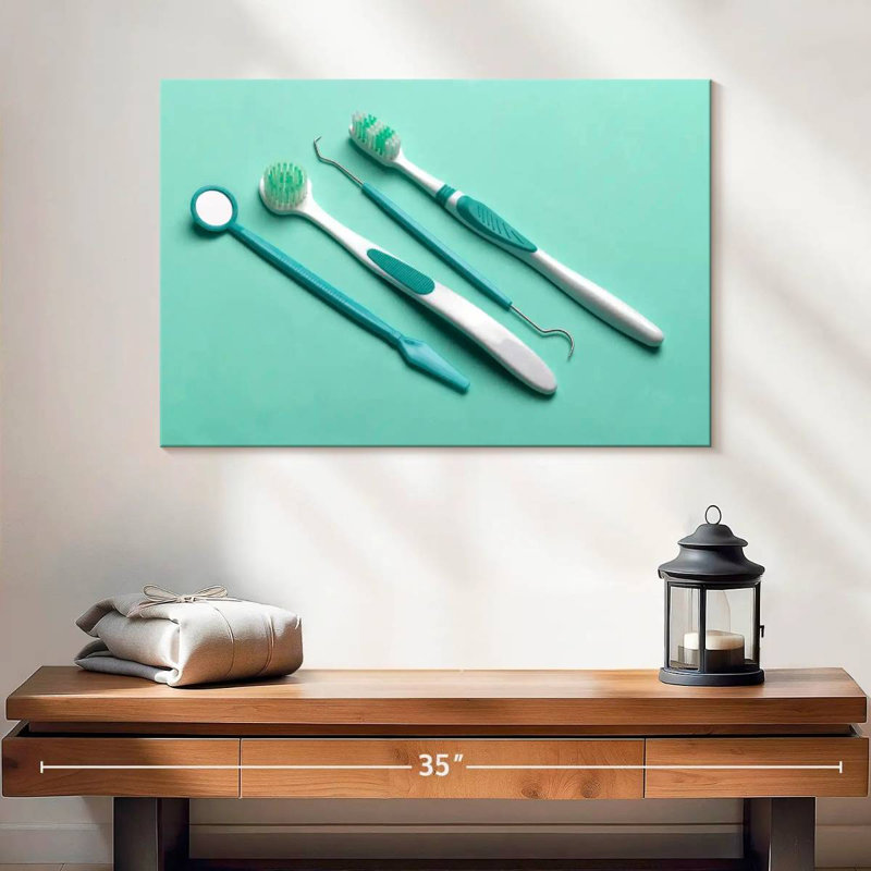 Outils hygiéniques dentaires Alcaraz Green, H 16 po x l 24 po