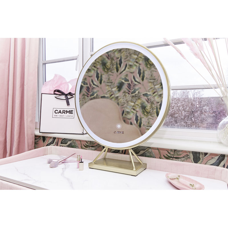 Hutchinson Dressing Table with Mirror, Pink