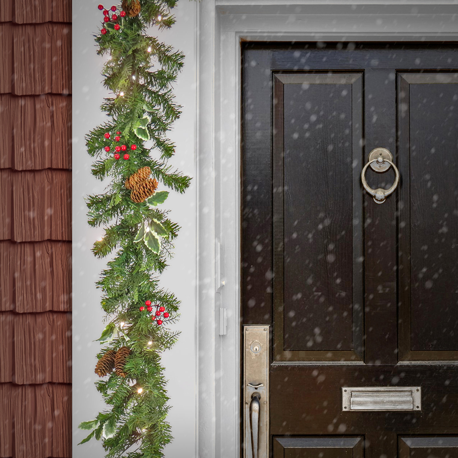6' Christmas Joy Pre-Lit Garland