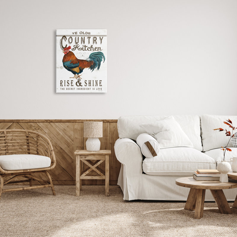 «Country Kitchen», impression rustique sur toile par Cindy Jacobs, impression, H 30 po x l 24 po x P 1,5 po, Toile tendue