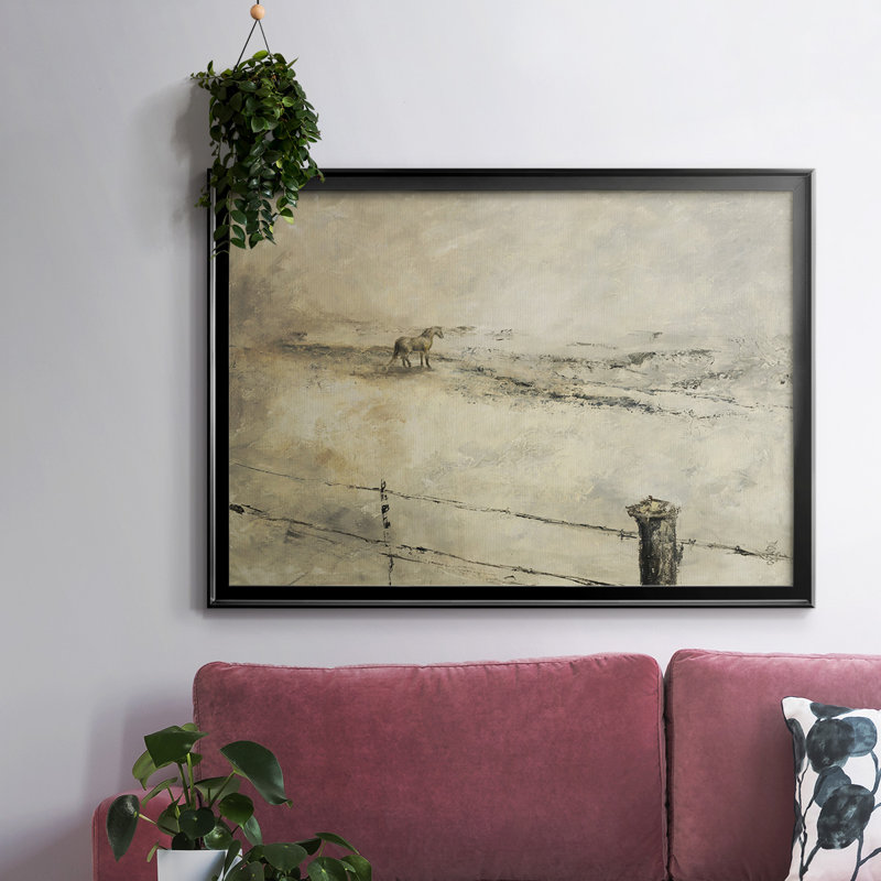 Royaume, reproduction d'art sur toile, H 14 po x l 20 po x P 1,5 po, Toile encadrée noire à coins fermés