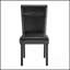 Stylish Black Faux Marble Dining Table With 4 Charcoal Chairs, Perfect For Modern And Elegant Dining Rooms