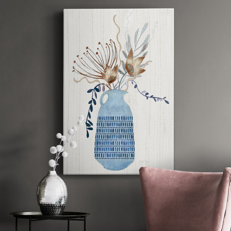 Boho Arrangement I - Impression sur toile tendue, H 60 po x l 40 po x P 1 po
