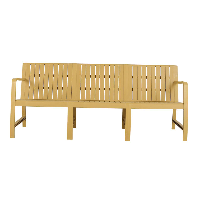 Banc de mobilier intérieur / extérieur, Jaune brique