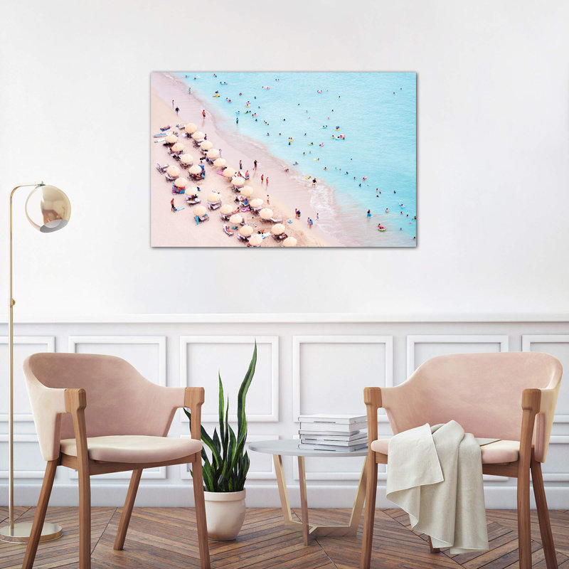 Photographie « waikiki beach », H 8 po x l 12 po x P 0,75 po, Toile tendue
