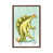 Classic Brown Wood Floater Framed