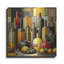  «Cubist Bottles And Lemons» par Rey Klimt, art mural en métal, 36 po x 36 po