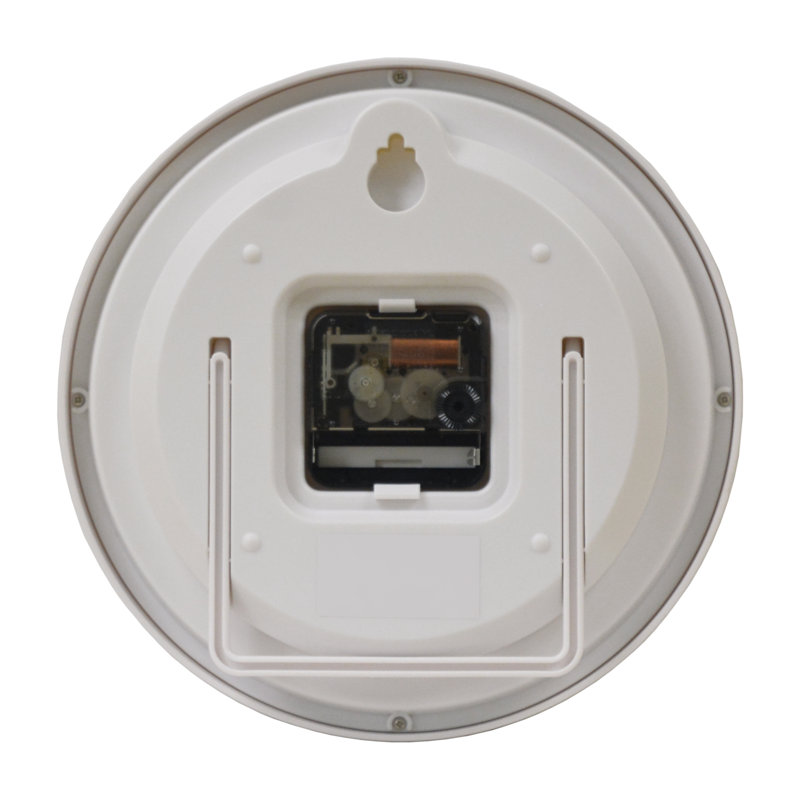 QXA804WLH Wall Clock, White, White