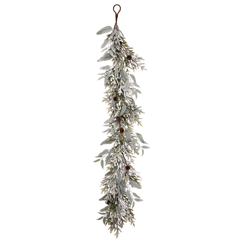 4' Sage/Mini Spruce with Cones Garland