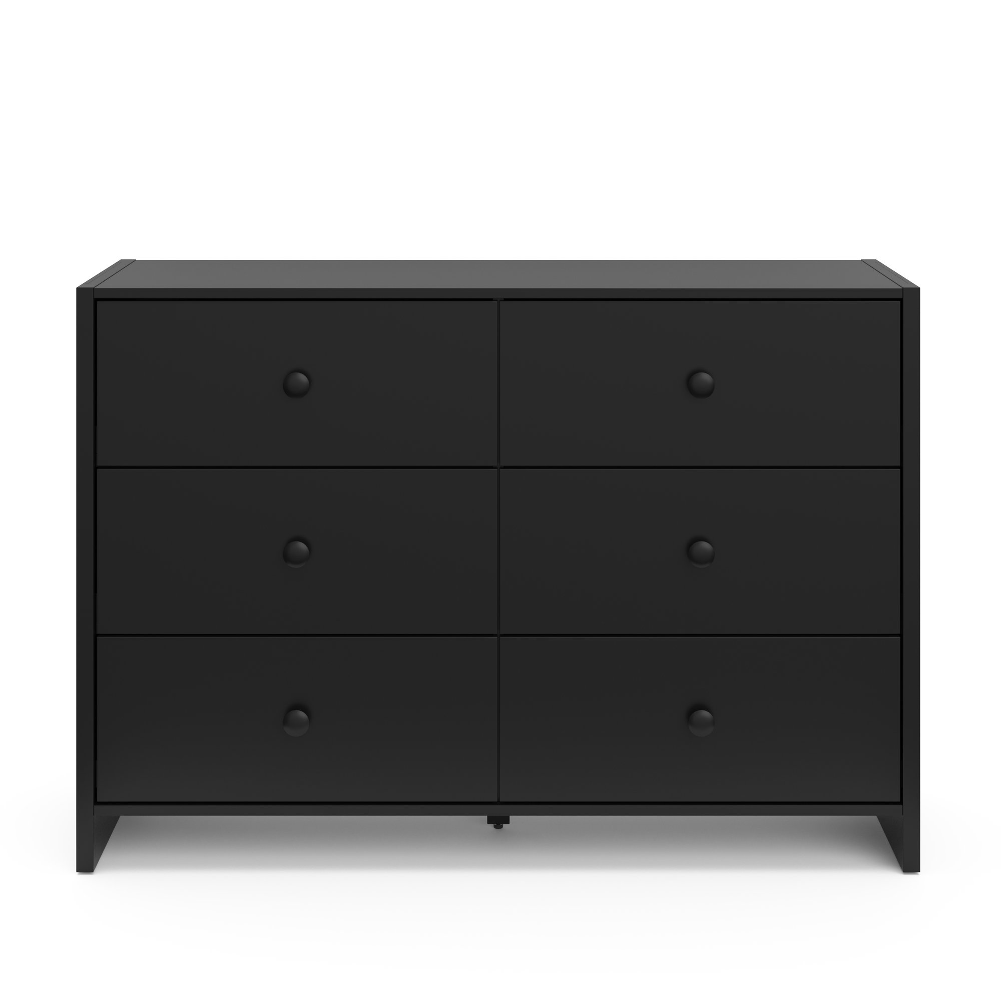 Storkcraft Calabasas 6 Drawer Double Dresser, Black