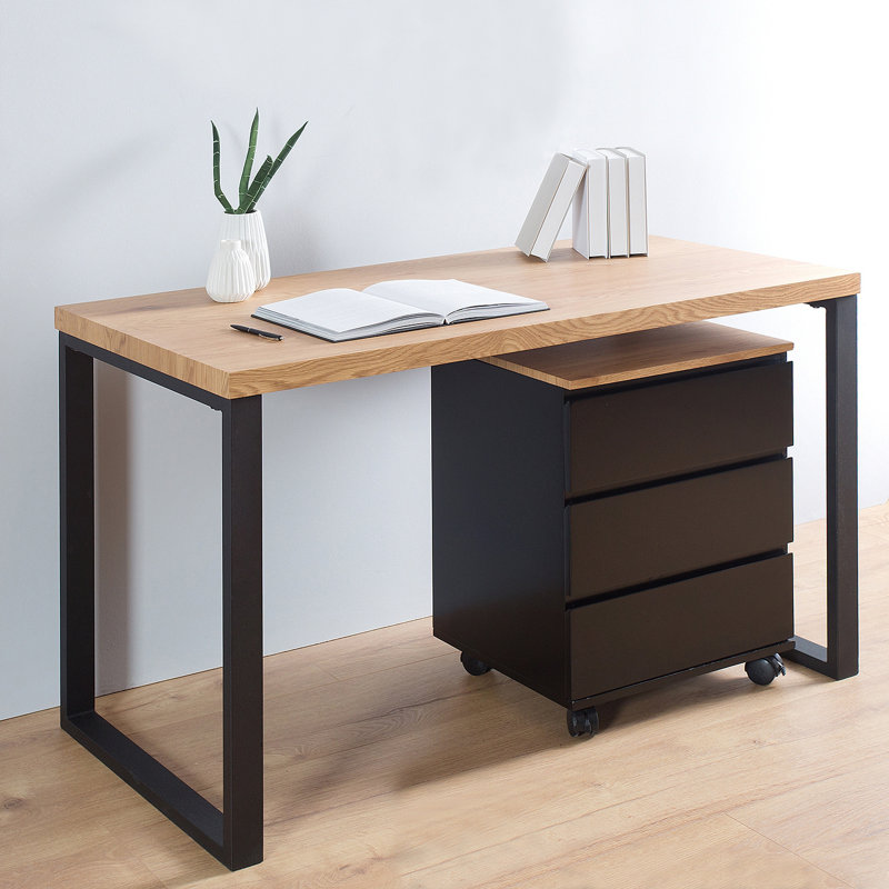 Venus Metal Base Writing Desk, 75cm H x 120cm W x 60cm D
