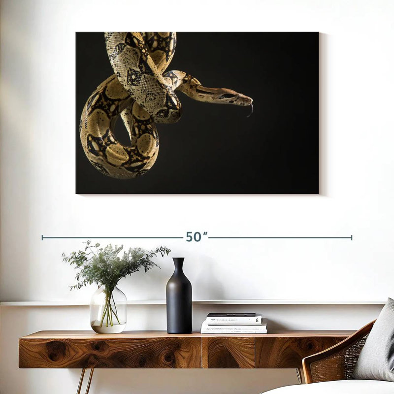 Serpent brun Brampt, H 26 po x l 39 po