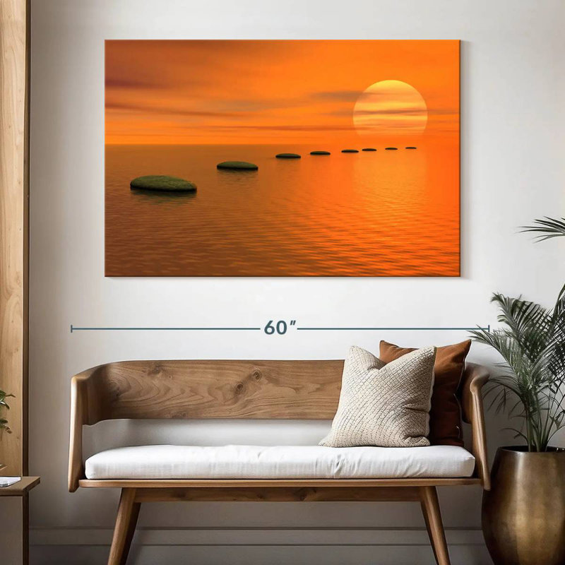 Kerrick Sunset Stepping Stones, 34" H x 51" W