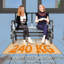 Banc de patio double, fauteuil berçant et oscillant, causeuse pour 2 personnes avec structure en acier, coussins, accoudoirs coussinés