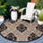 Arneshia Damask Sand/Black Area Rug-20794557