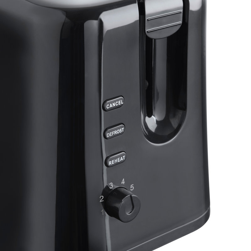 2 Slice Toaster, Black