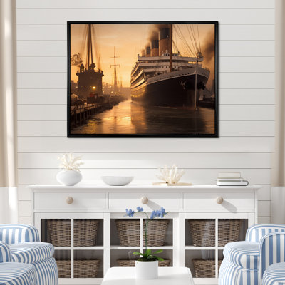 Photographie rétro de RMS Titanic I, reproduction d'art sur toile