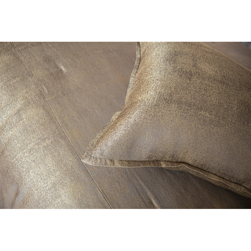 Stardust Lumbar Pillow Cover & Insert, Golden, 18"H x 22"W