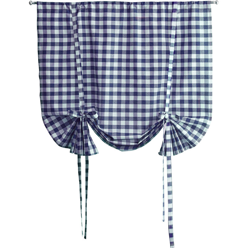 Cid Sheer Single Curtain Panel, Navy