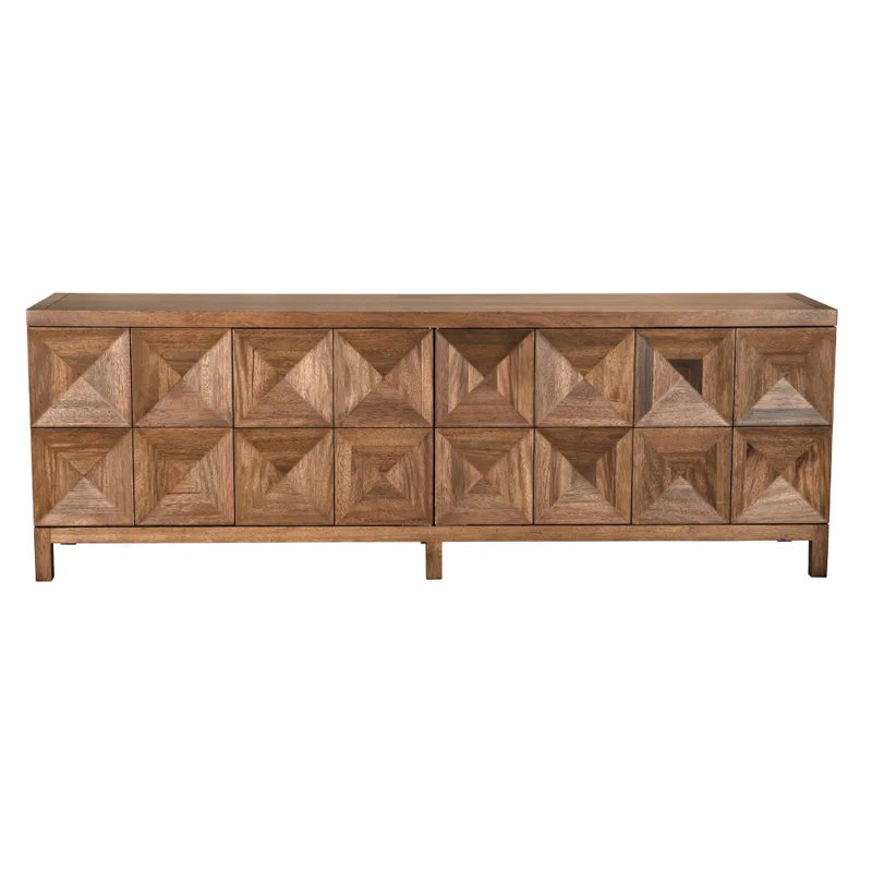 Quadrant 4 Door Sideboard, Dark Walnut