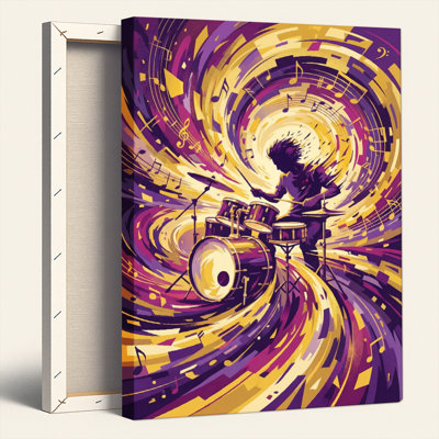 «Music Vortex», reproduction d'art sur toile, ensemble de 1