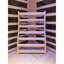 Dossier large et plat pour sauna
