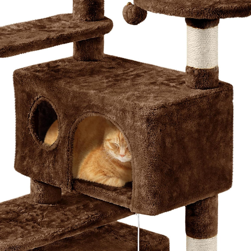 Meuble pour chat 57 "à plusieurs niveaux 57", Brun