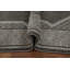 Tapis gris élégant avec motif géométrique 5 x 7