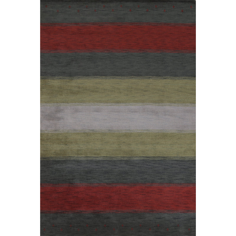 Tapis unique en laine noué à la main 6 pi 7 po x 9 pi 9 po nouvel âge Lelland