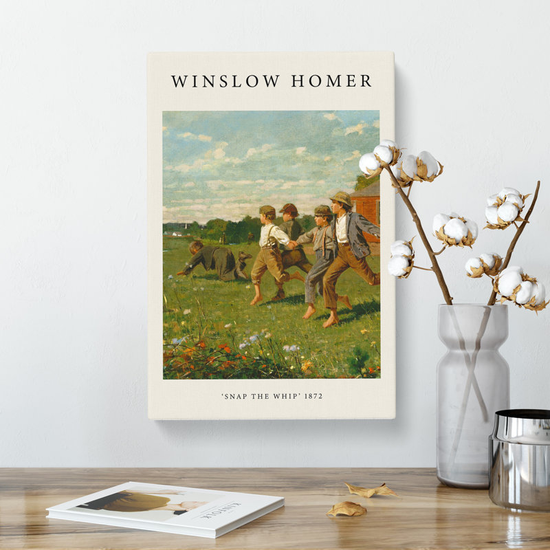 Snap the Whip by Winslow Homer - Wrapped Canvas, 60cm H x 40cm W x 3cm D