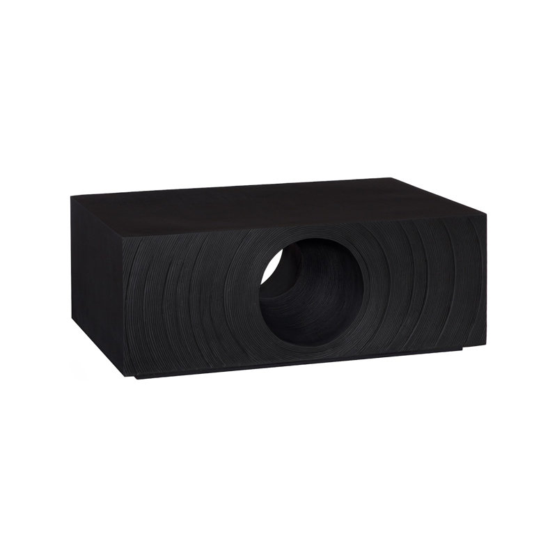 Void Coffee Table, Black Stone