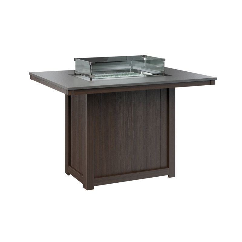 Foyer de table berlinois Donoma, Plateau martelé en acier inoxydable avec base en , H 36 po x l 41 po x P 54 po
