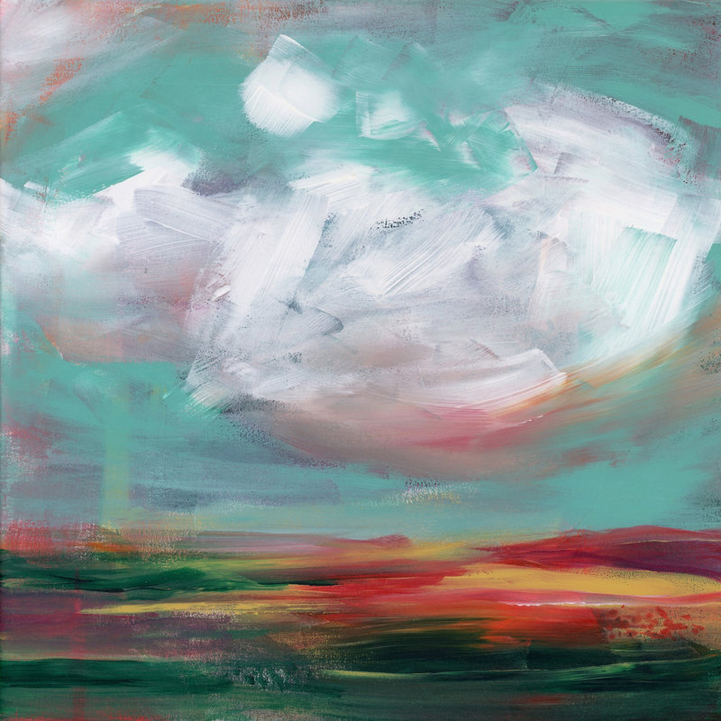 « great plains », reproduction de peinture à l’huile sur toile tendue, H 48 po x l 48 po x P 1,5 po