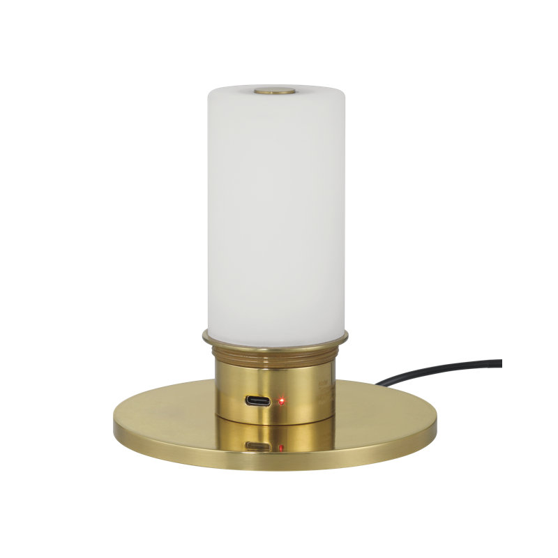 Marche Table Lamp, Brass/Black