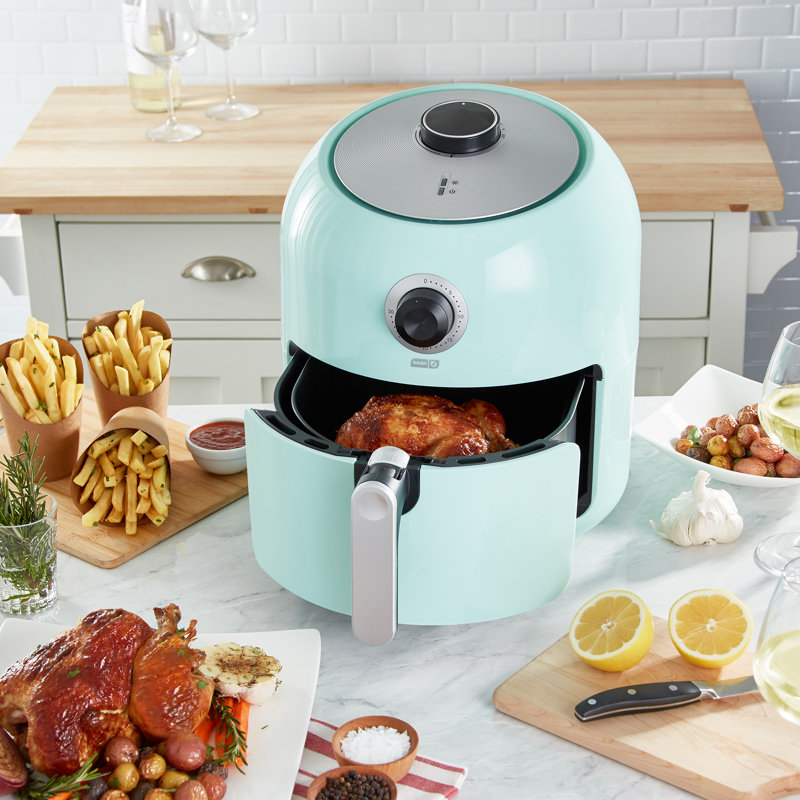 Dash 6 Quart Family Size Air Fryer, Aqua