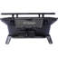 Grille en fonte pour les fêtes en plein air - 100% fer, émaillée, avec grille de ventilation à contrôle de température - idéale pour la maison et l'utilisation