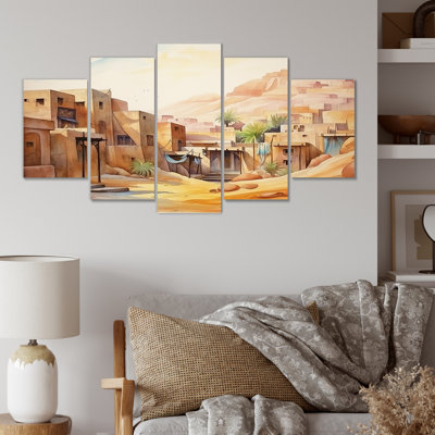  'Urban Village Sands Of Egypt IV - Egypt Multipanel Wall Art Decor Set