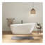Baignoire de trempage autoportante en acrylique avec trop-plein à fente classique et drain à embout certifié UPC. Facile à installer, 02141-112318538