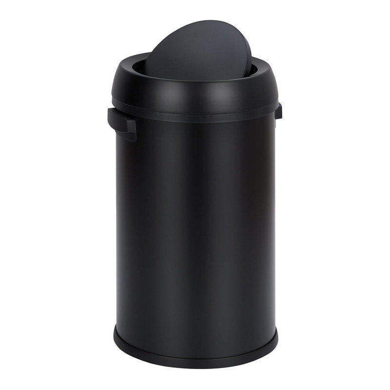 Poubelle à couvercle pivotant en acier inoxydable 17 gallons / 65 litres avec couvercle pivotant