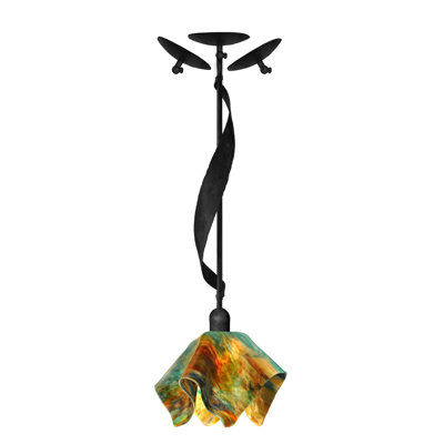 Cowes Handcrafted Glass 1-Light Pendant