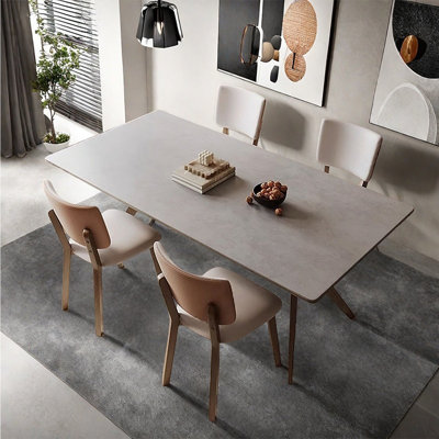 Modern minimalistic wabi-sabi Nordic rock table