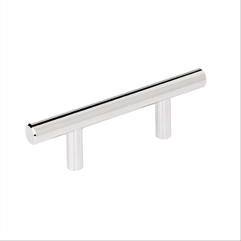 Poignées de barre centre à centre, 3.75", Nickel poli, 10
